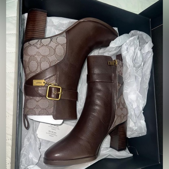 Coach Women’s Olivia Jacquard Bootie Size 5.5 - Picture 5 of 15